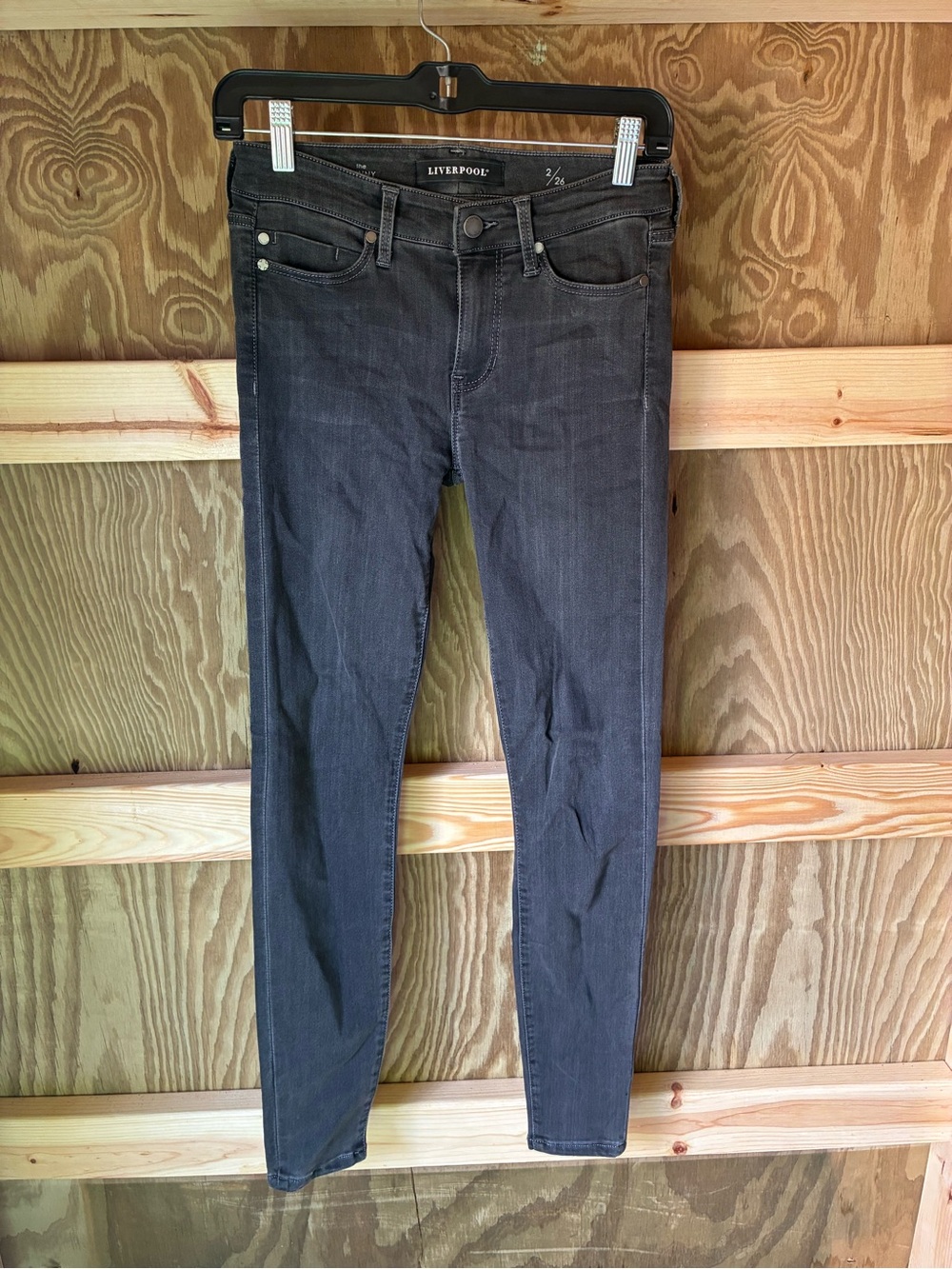 Liverpool Charcoal High-Rise Skinny Jeans - Women's